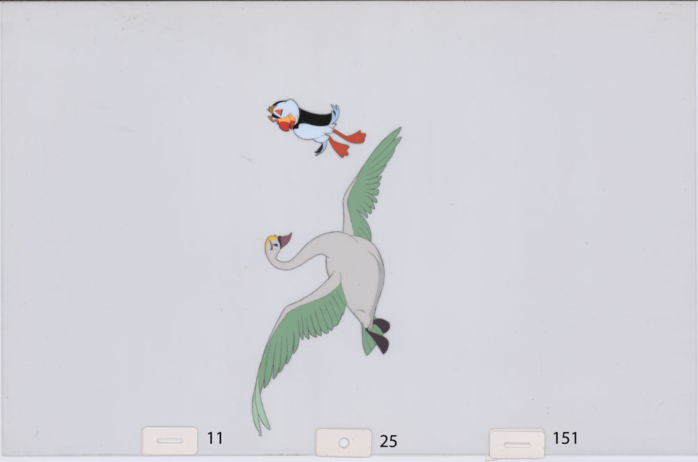 Art Cel Swan and Puffin (Sequence 11-25)