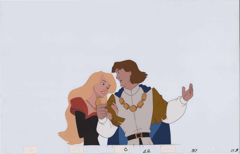 Swan Princess Celluloid Original Hand-Painted Animated Art Cel