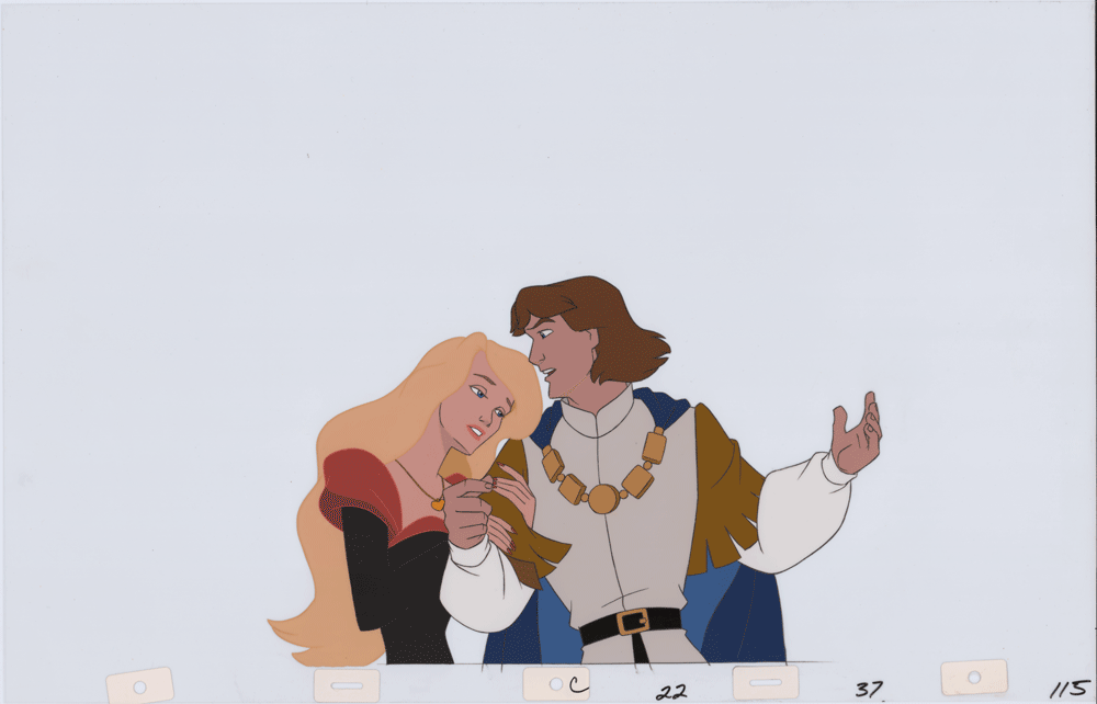 Swan Princess Celluloid Original Hand-Painted Animated Art Cel