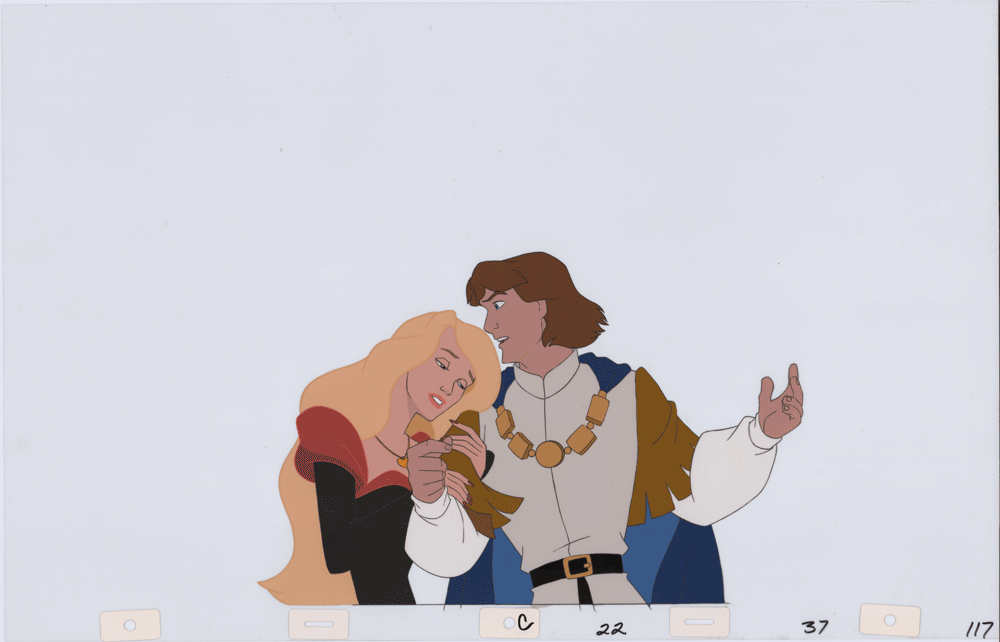 Swan Princess Celluloid Original Hand-Painted Animated Art Cel