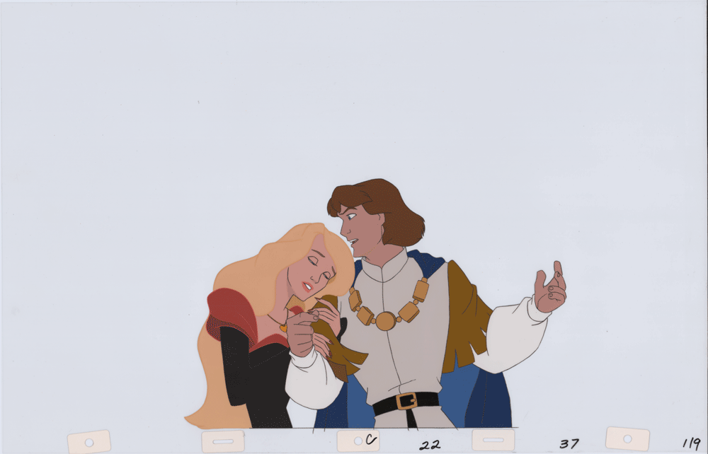 Swan Princess Celluloid Original Hand-Painted Animated Art Cel