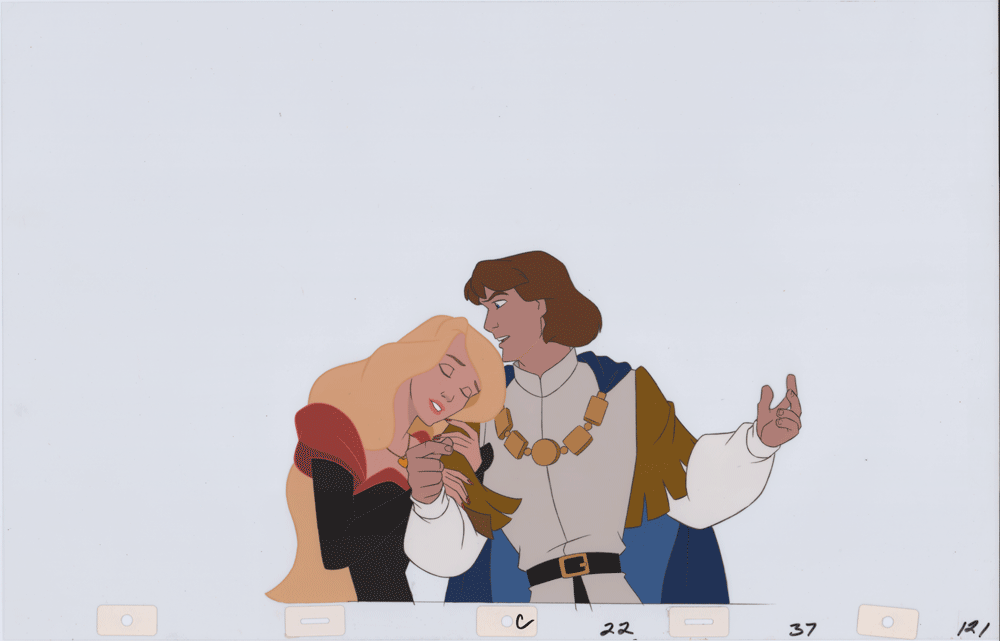 Swan Princess Celluloid Original Hand-Painted Animated Art Cel