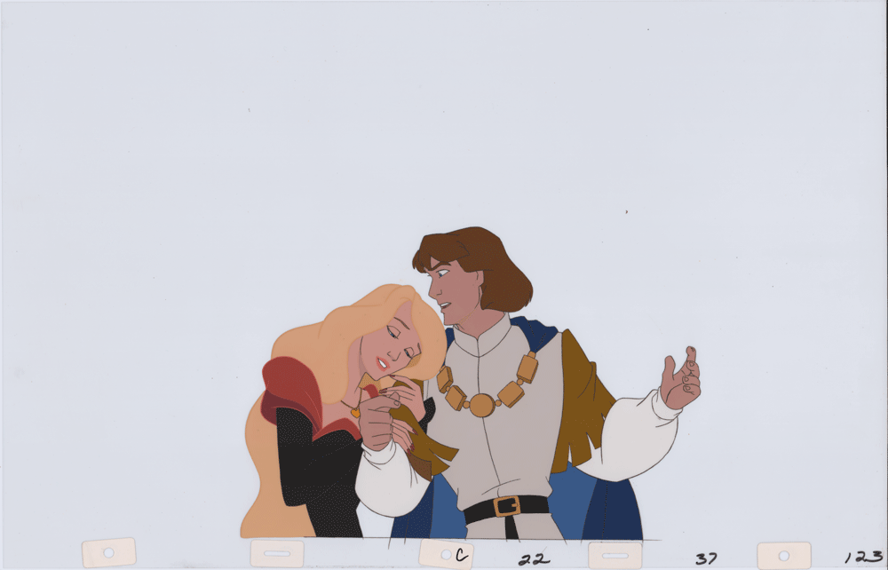 Swan Princess Celluloid Original Hand-Painted Animated Art Cel