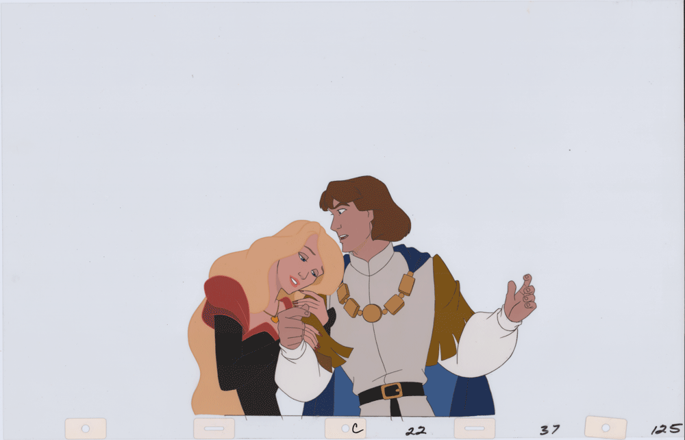 Swan Princess Celluloid Original Hand-Painted Animated Art Cel