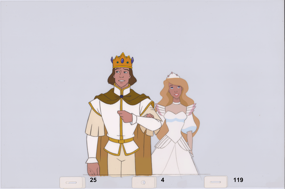 Swan Princess Celluloid Original Hand-Painted Animated Art Cel