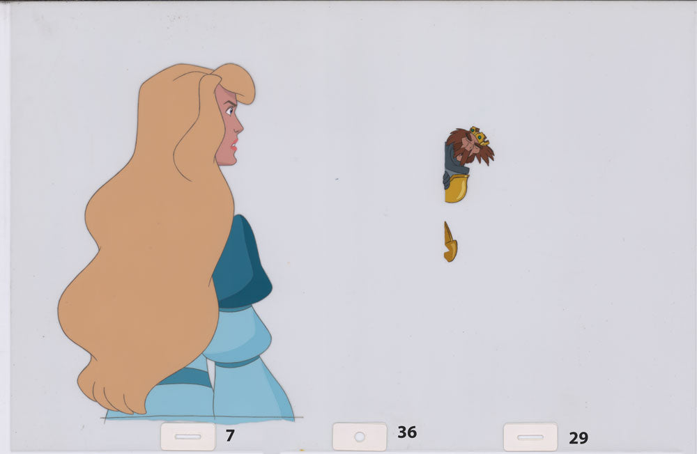 Art cel Odette and Rothbart (Sequence 7-36 & 7-39)