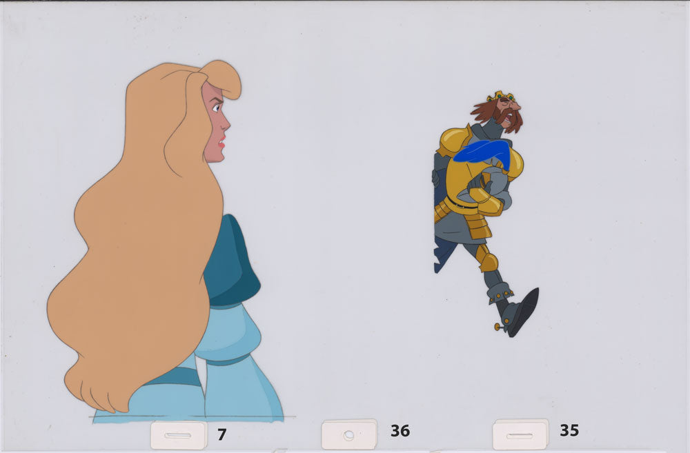 Art cel Odette and Rothbart (Sequence 7-36 & 7-39)