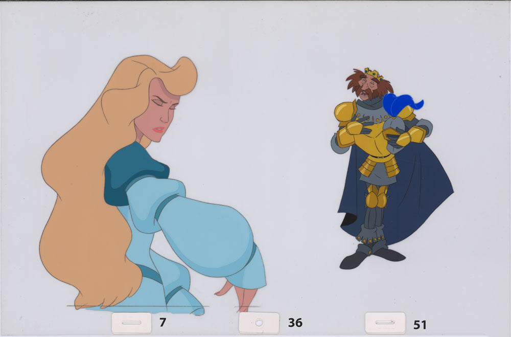 Art cel Odette and Rothbart (Sequence 7-36 & 7-39)