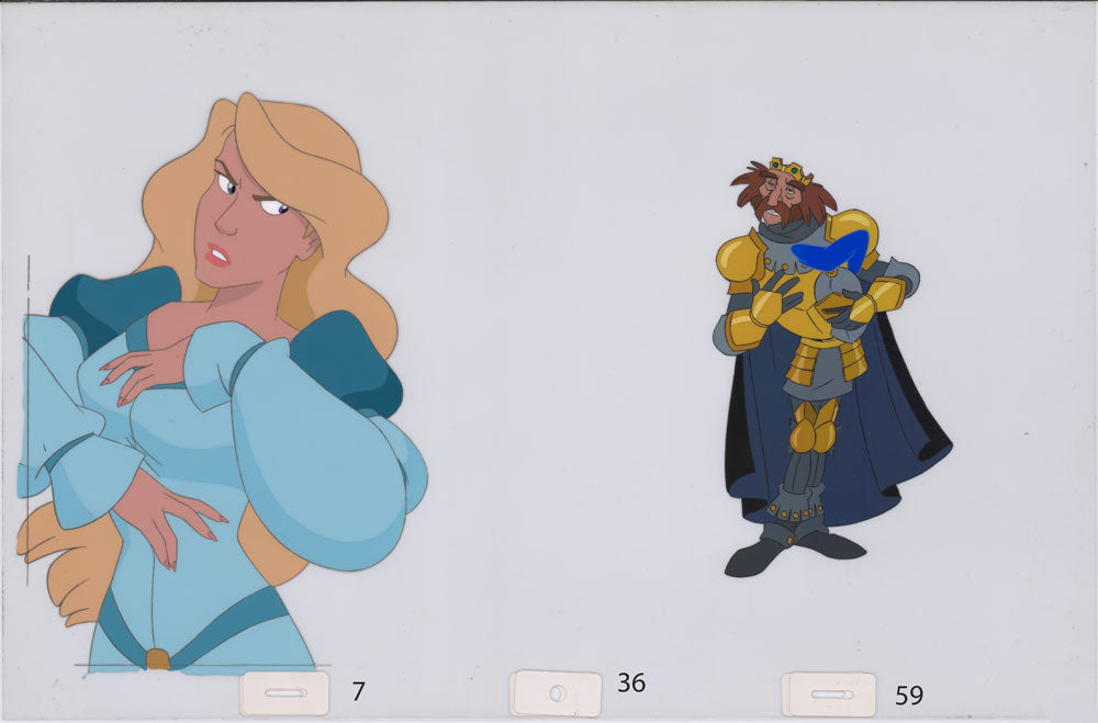 Art cel Odette and Rothbart (Sequence 7-36 & 7-39)