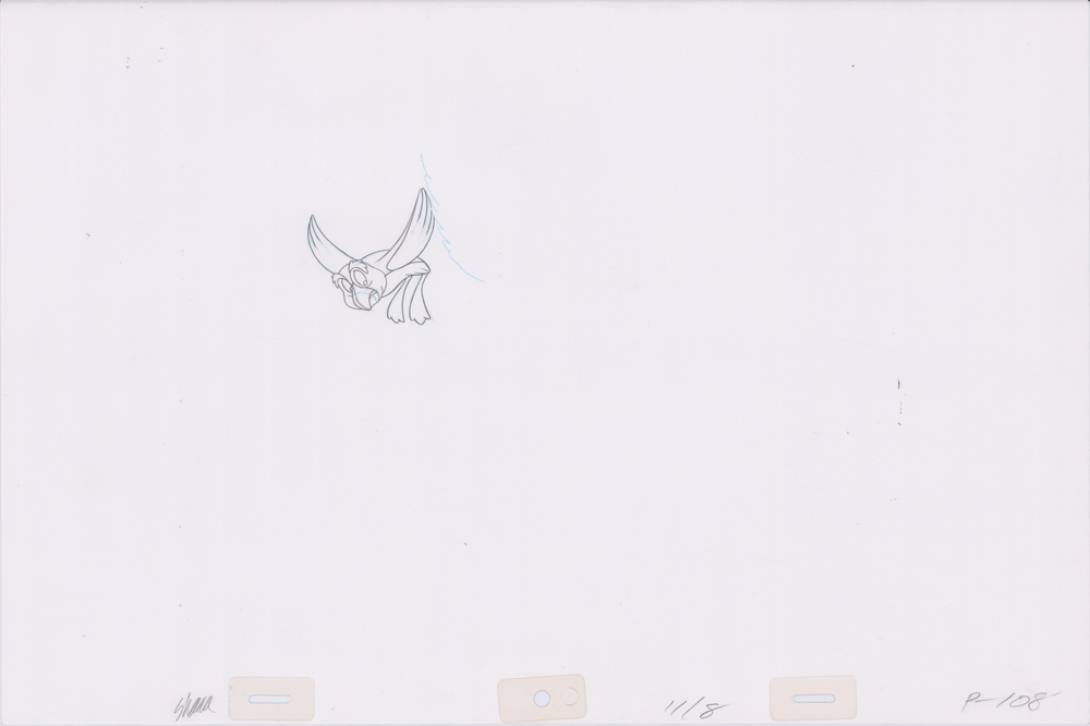 Swan Princess Hand-Drawn Pencil Art Cel