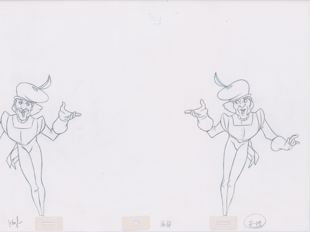 Swan Princess Hand-Drawn Pencil Art Cel