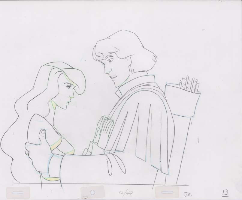 Pencil Art Derek and Odette (Sequence 12-47)