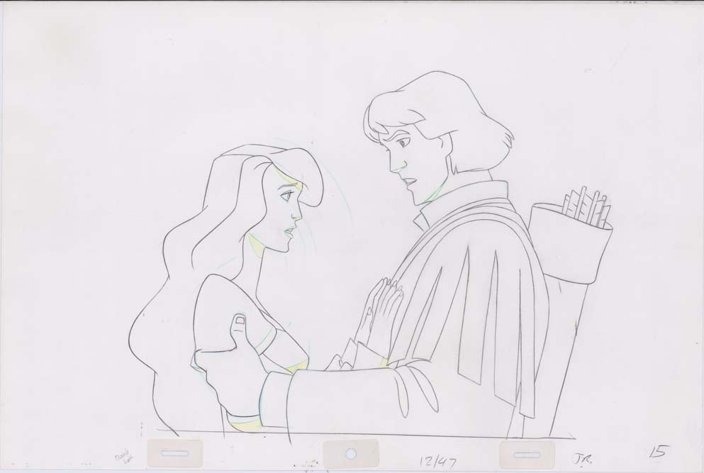 Pencil Art Derek and Odette (Sequence 12-47)