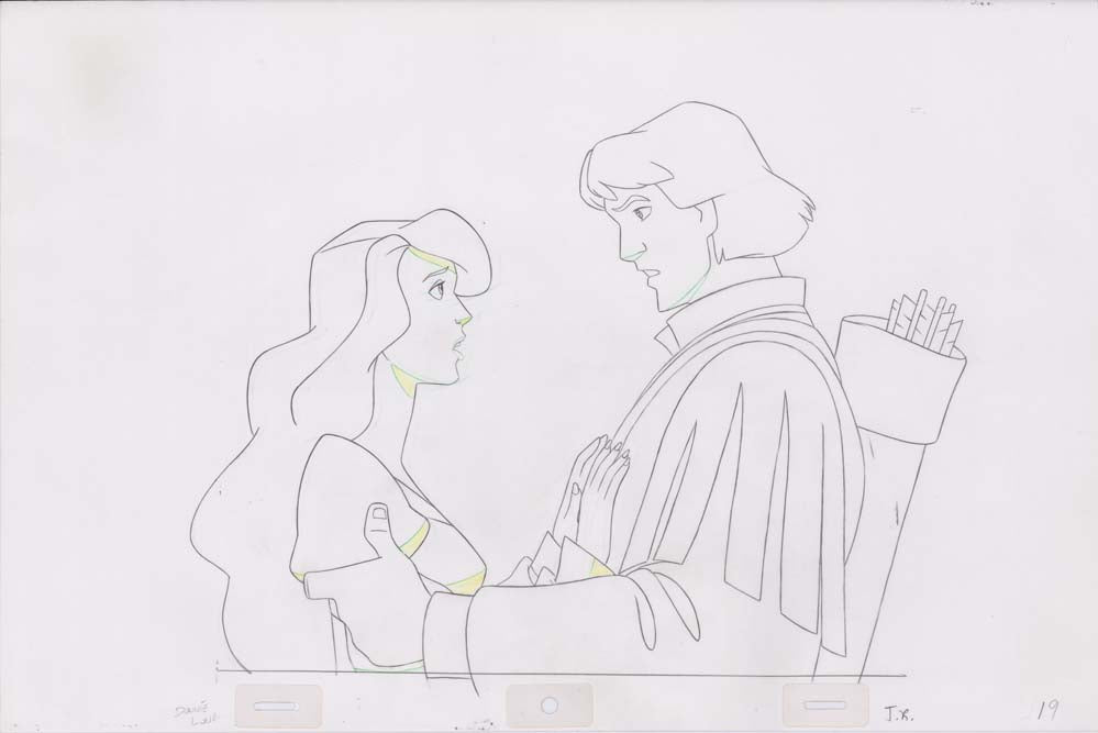 Pencil Art Derek and Odette (Sequence 12-47)