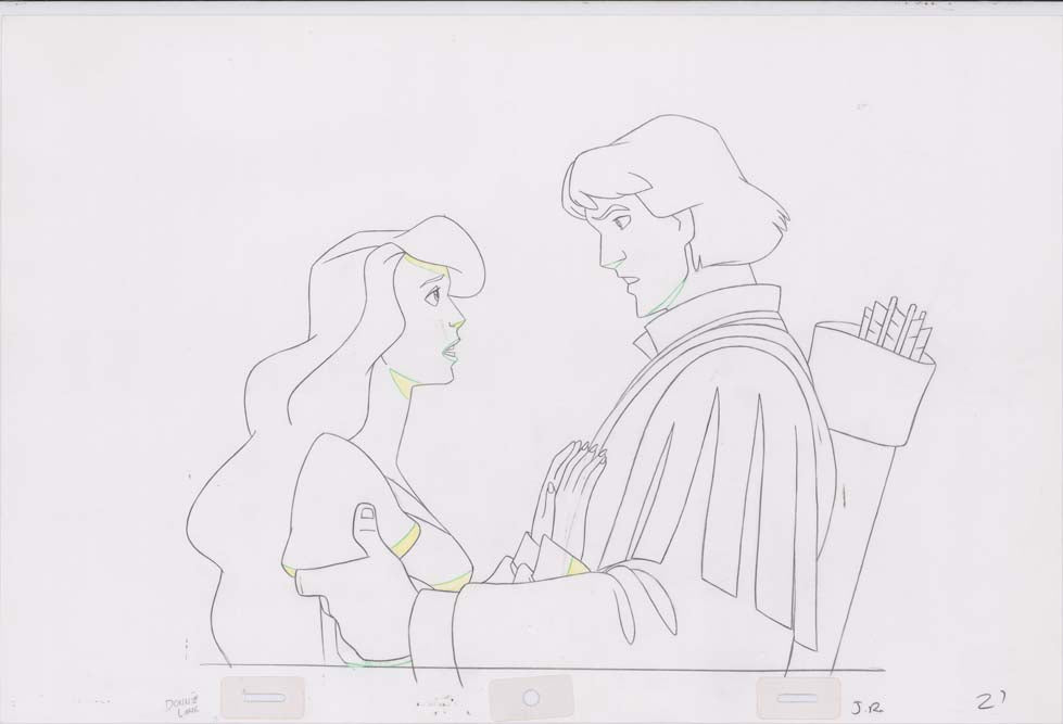 Pencil Art Derek and Odette (Sequence 12-47)