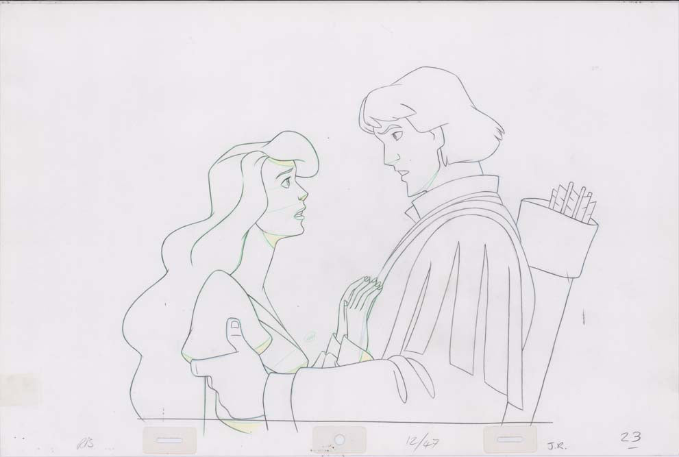 Pencil Art Derek and Odette (Sequence 12-47)