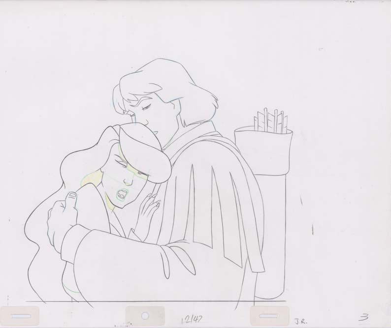 Pencil Art Derek and Odette (Sequence 12-47)