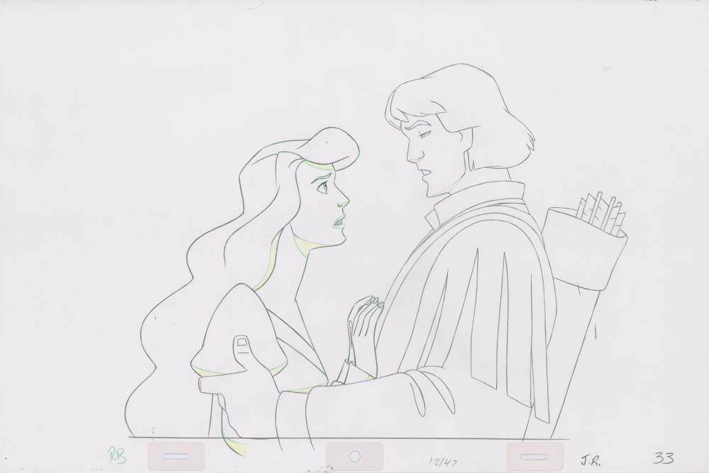 Pencil Art Derek and Odette (Sequence 12-47)