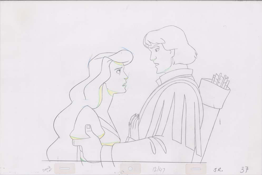 Pencil Art Derek and Odette (Sequence 12-47)