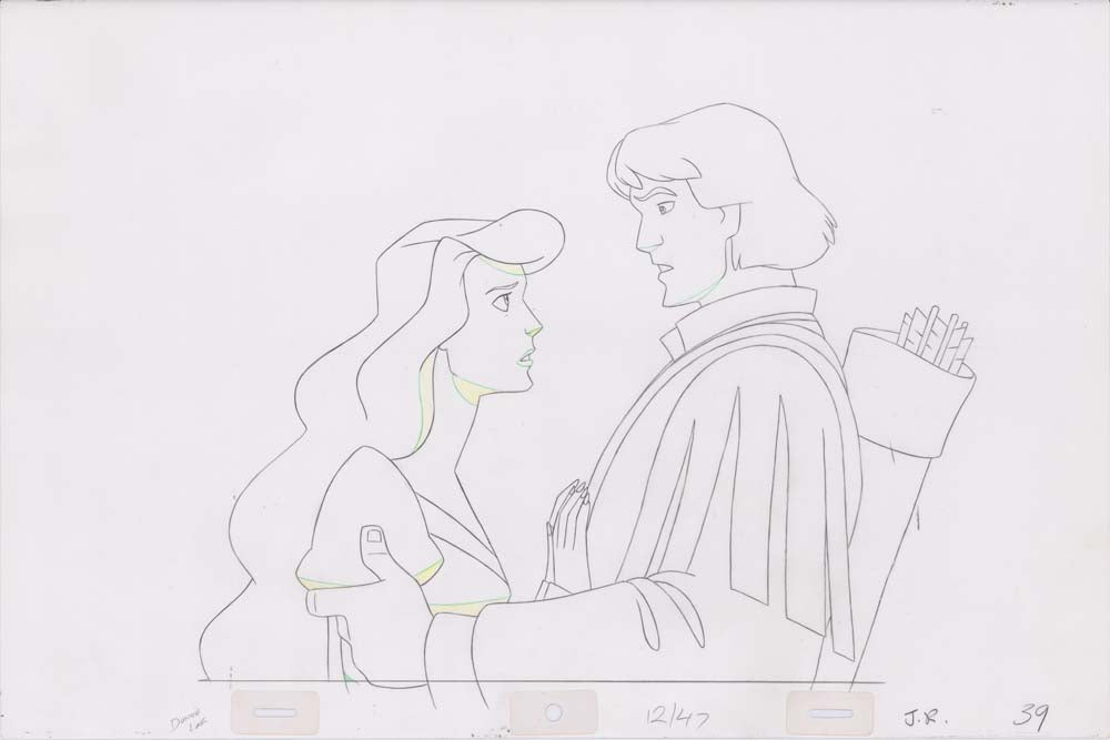 Pencil Art Derek and Odette (Sequence 12-47)