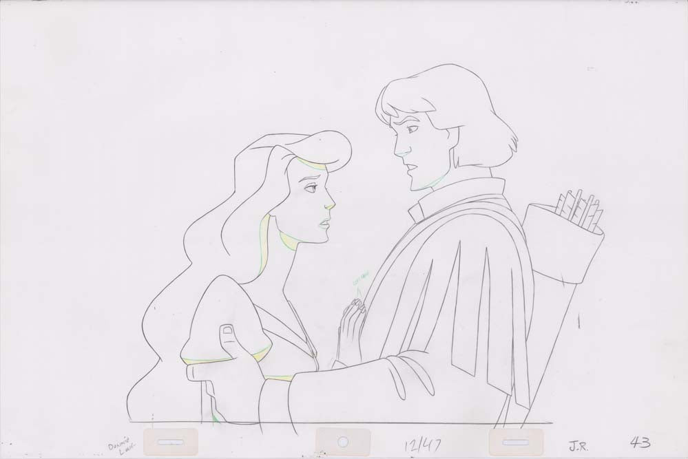 Pencil Art Derek and Odette (Sequence 12-47)