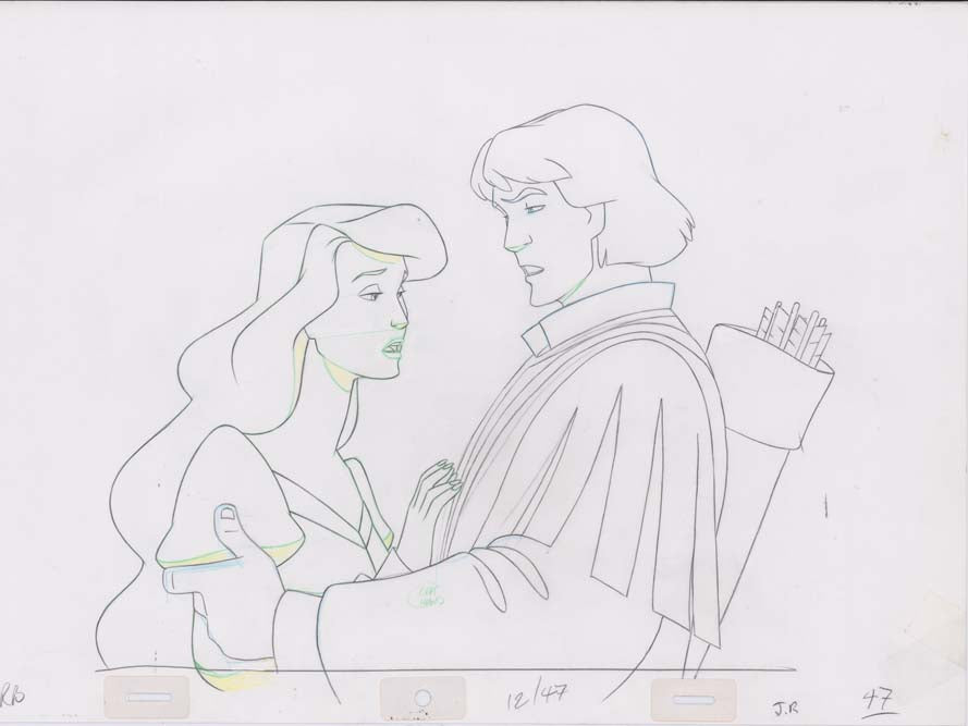 Pencil Art Derek and Odette (Sequence 12-47)