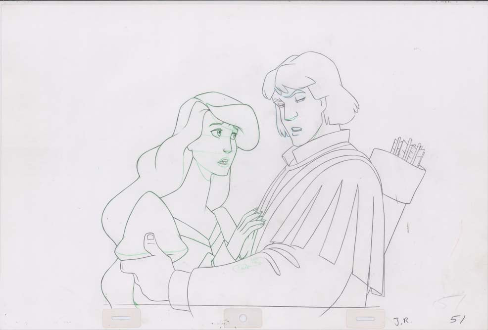 Pencil Art Derek and Odette (Sequence 12-47)