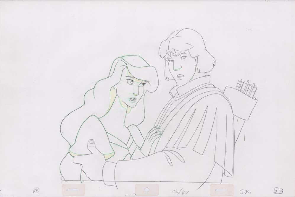 Pencil Art Derek and Odette (Sequence 12-47)