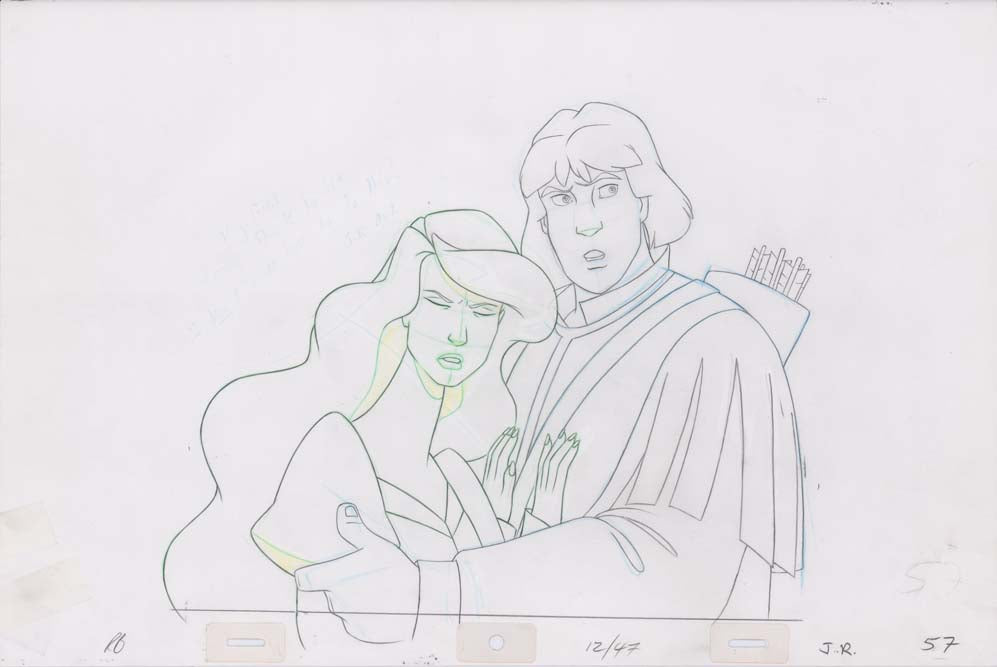 Pencil Art Derek and Odette (Sequence 12-47)