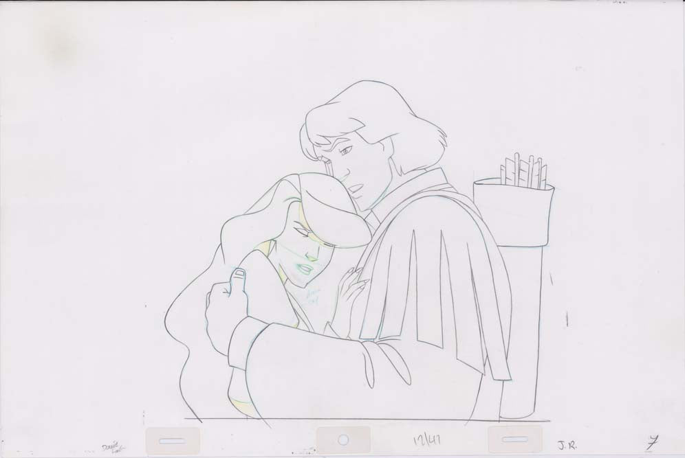 Pencil Art Derek and Odette (Sequence 12-47)