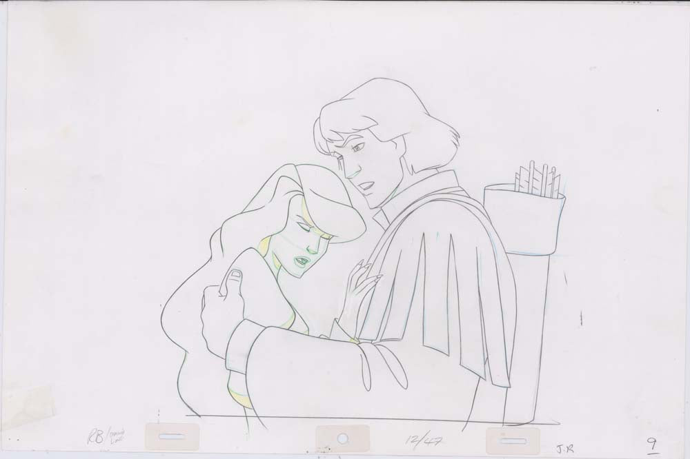 Pencil Art Derek and Odette (Sequence 12-47)