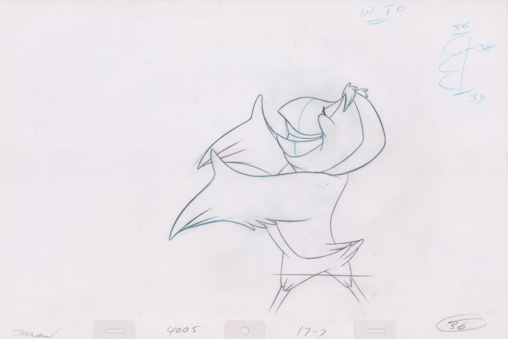 Pencil Art Puffin (Sequence 17-7)