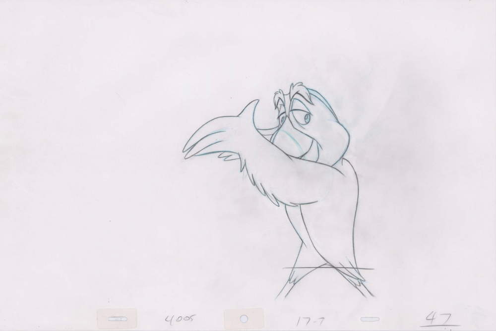 Pencil Art Puffin (Sequence 17-7)