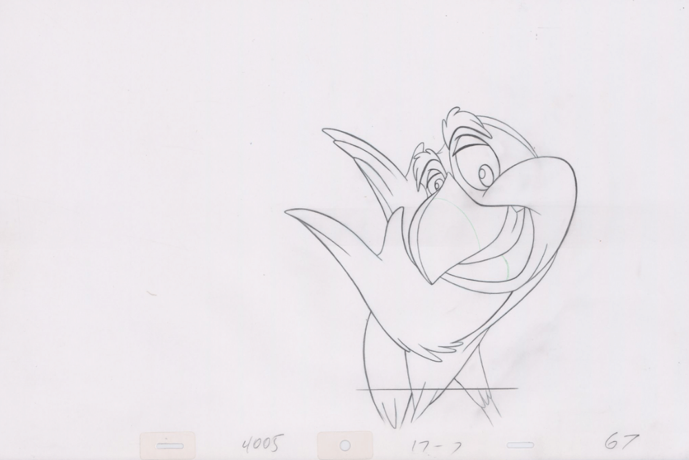 Pencil Art Puffin (Sequence 17-7)