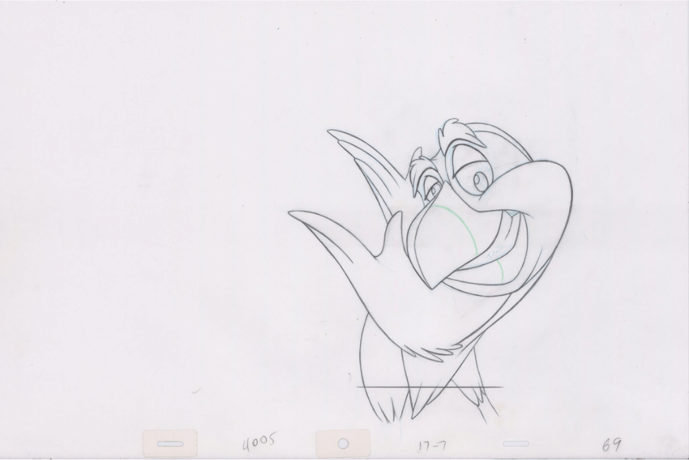 Pencil Art Puffin (Sequence 17-7)