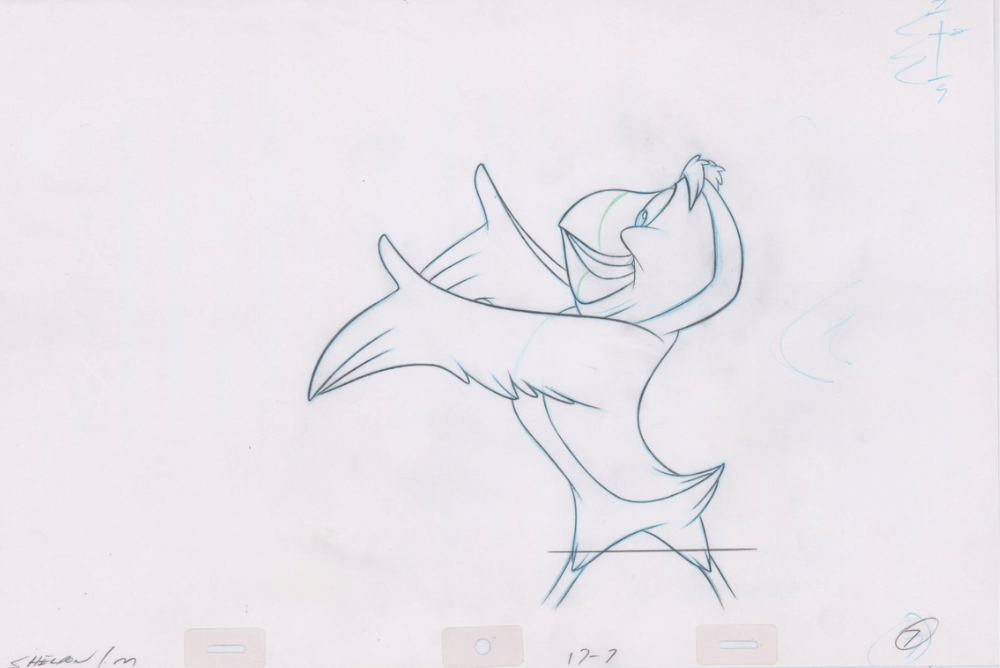 Pencil Art Puffin (Sequence 17-7)