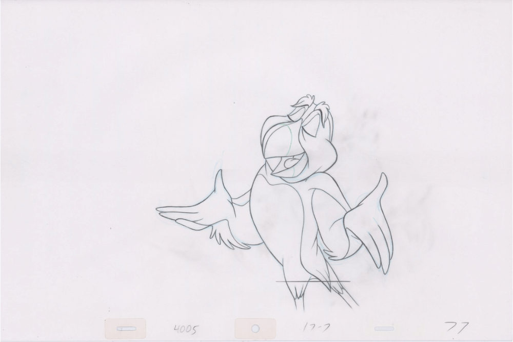 Pencil Art Puffin (Sequence 17-7)