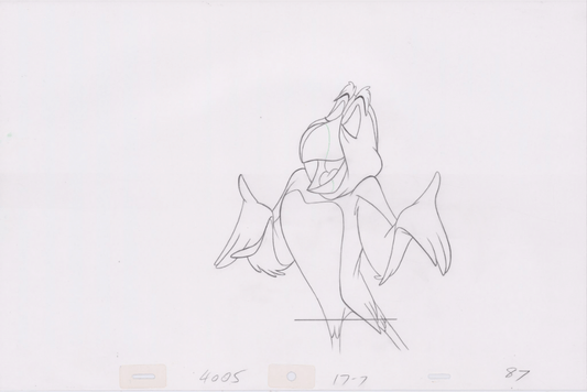 Pencil Art Puffin (Sequence 17-7)