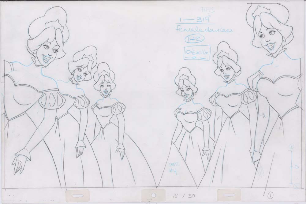 Pencil Art Derek and Princesses (Sequence 18-30)