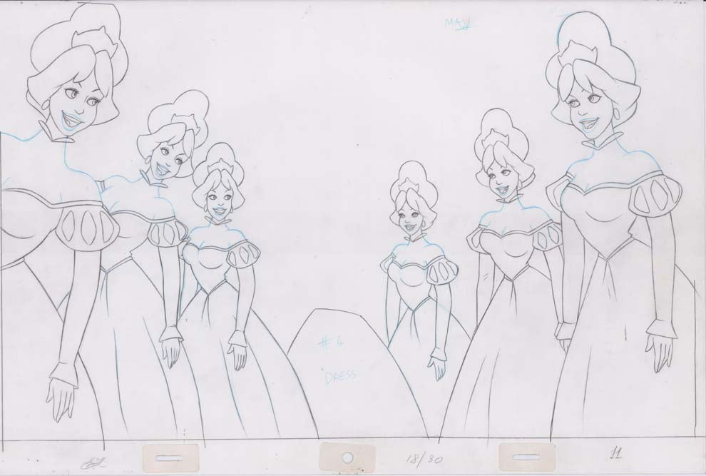 Pencil Art Derek and Princesses (Sequence 18-30)