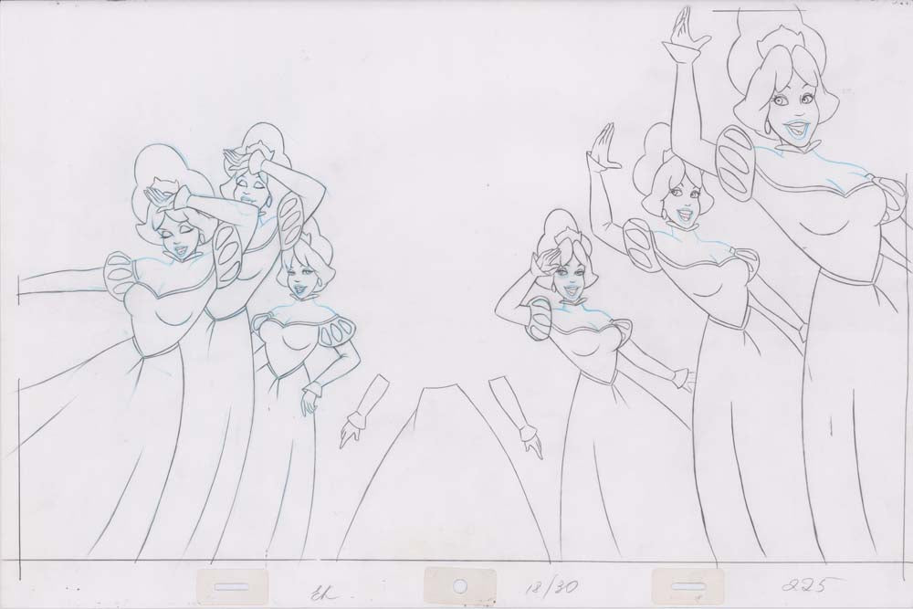 Pencil Art Derek and Princesses (Sequence 18-30)