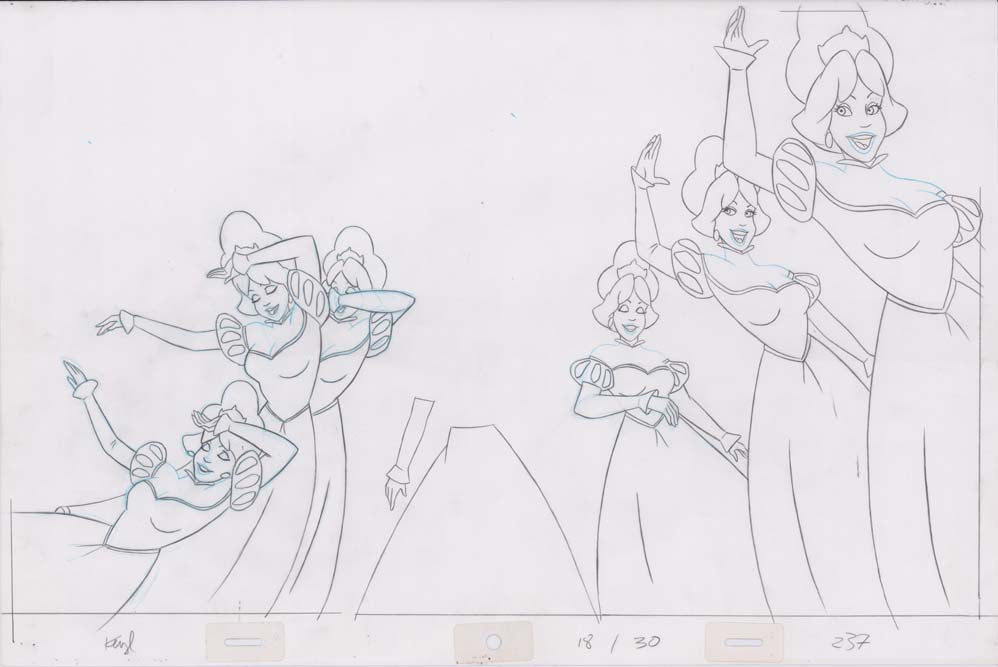 Pencil Art Derek and Princesses (Sequence 18-30)