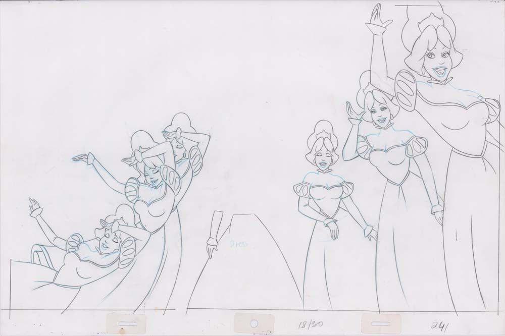 Pencil Art Derek and Princesses (Sequence 18-30)