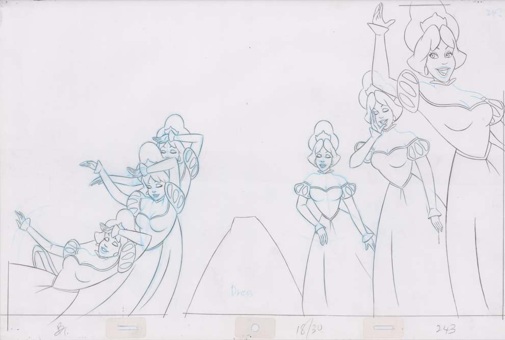 Pencil Art Derek and Princesses (Sequence 18-30)