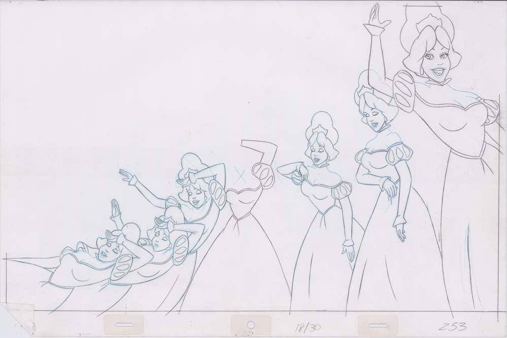 Pencil Art Derek and Princesses (Sequence 18-30)