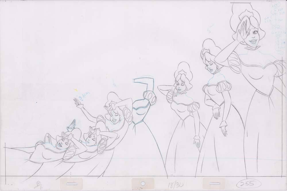 Pencil Art Derek and Princesses (Sequence 18-30)