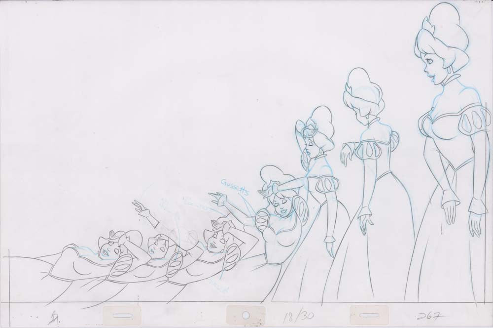 Pencil Art Derek and Princesses (Sequence 18-30)