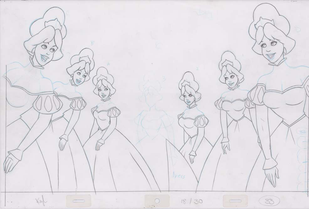 Pencil Art Derek and Princesses (Sequence 18-30)