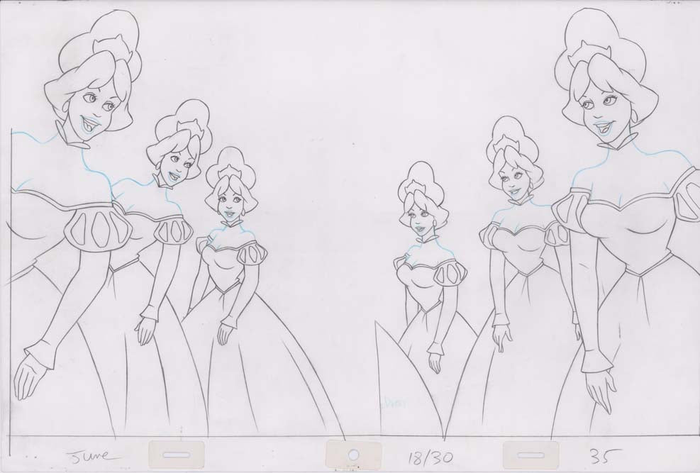 Pencil Art Derek and Princesses (Sequence 18-30)