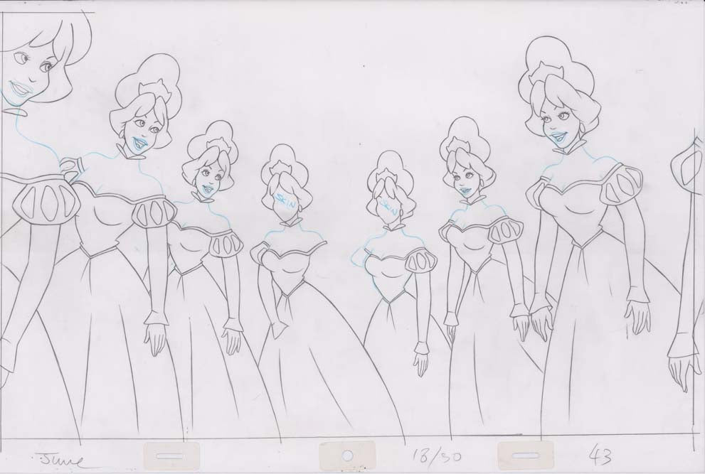 Pencil Art Derek and Princesses (Sequence 18-30)